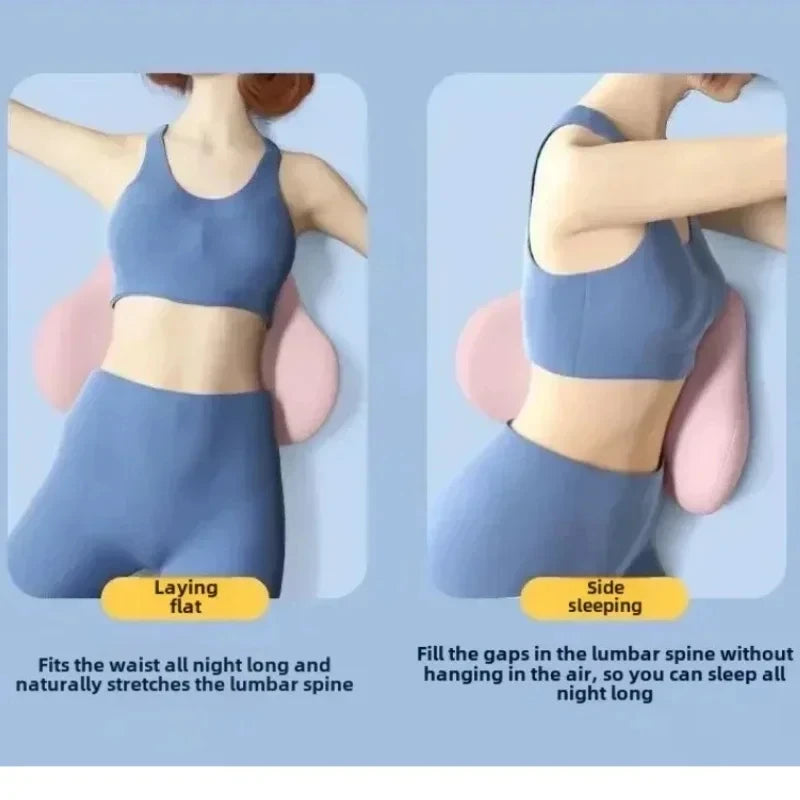 Coussin de soutien lombaire spécial, oreiller lombaire pour le sommeil, ergonomique, doux et confortable, lit en coton à mémoire de forme, Protrusion lombaire, soutien du dos