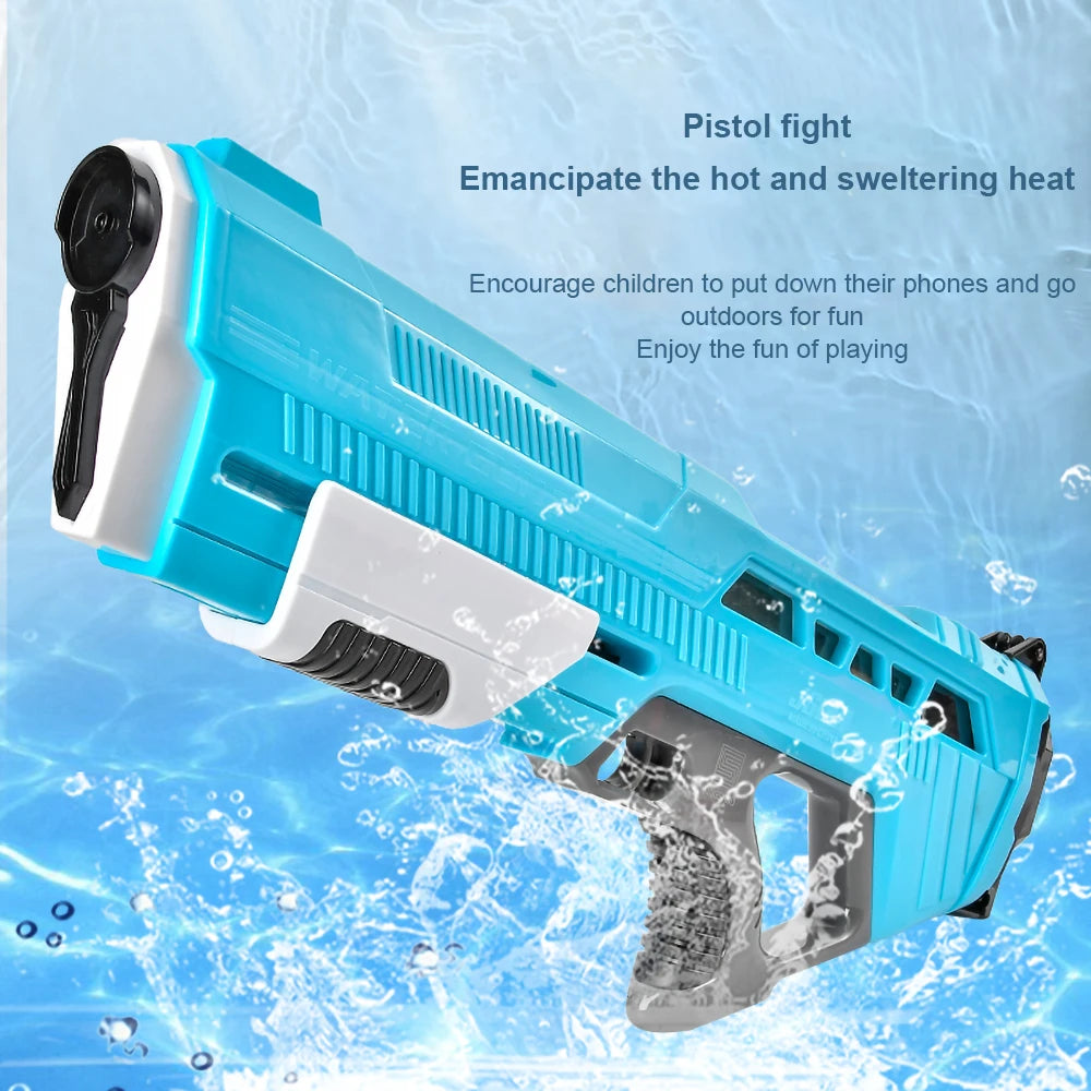 Pistolet à eau électrique d'extérieur, jouets d'extérieur, haute pression, grande capacité, plage d'été, jeu de piscine, jouets interactifs pour enfants