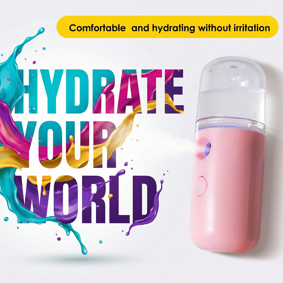USB Mist Facial Sprayer Humidifier Rechargeable Nebulizer Face Steamer Moisturizing Beauty Instruments Face Skin Care Tools